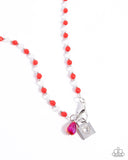 Paparazzi Love Match - Red Necklace