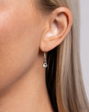 Paparazzi Graduated Glitter - White Necklace