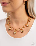 Paparazzi Hey Lover - Gold Necklace