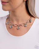 Paparazzi Hey Lover - Silver Necklace