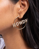 Paparazzi Howdy Hoedown - Gold Earring