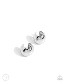 Paparazzi American CURL - Silver Earring
