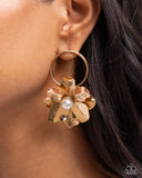 Paparazzi Backyard Bling - Gold Earring