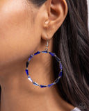 Paparazzi Bounce Around - Blue Earring