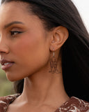 Paparazzi Given the Boot - Brown Earring