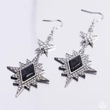 Paparazzi Stellar State of Mind - Black Earring