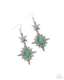 Paparazzi Stellar State of Mind - Green Earring