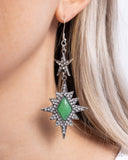 Paparazzi Stellar State of Mind - Green Earring