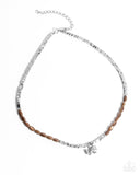 Paparazzi Dainty Dimension - Brown Necklace
