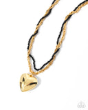 Paparazzi Falling Slowly - Gold Necklace