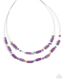 Paparazzi Earthy Extrovert - Purple Necklace