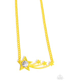 Paparazzi Meteor Moment - Yellow Necklace