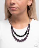 Paparazzi Malibu Minuet - Black Necklace