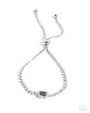 Paparazzi Draped in Dazzle - Silver Bracelet