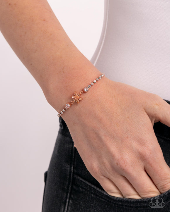 Paparazzi Dainty Delivery - Copper Bracelet