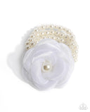 Paparazzi Feminine Mystique - White Bracelet