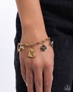 Paparazzi Positive Outlook - Gold Bracelet