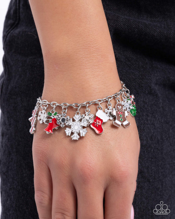 Paparazzi Christmas Cascade - Multi Bracelet