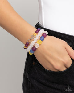 Paparazzi Simplistic Stack - Purple Bracelet