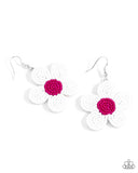 Paparazzi Seed Bead Vibrancy - White Earring