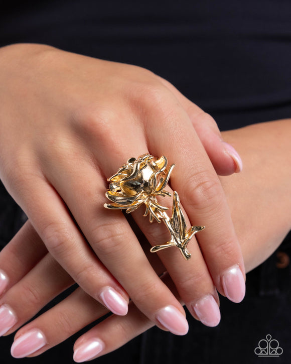 Paparazzi Rose Period - Gold Ring