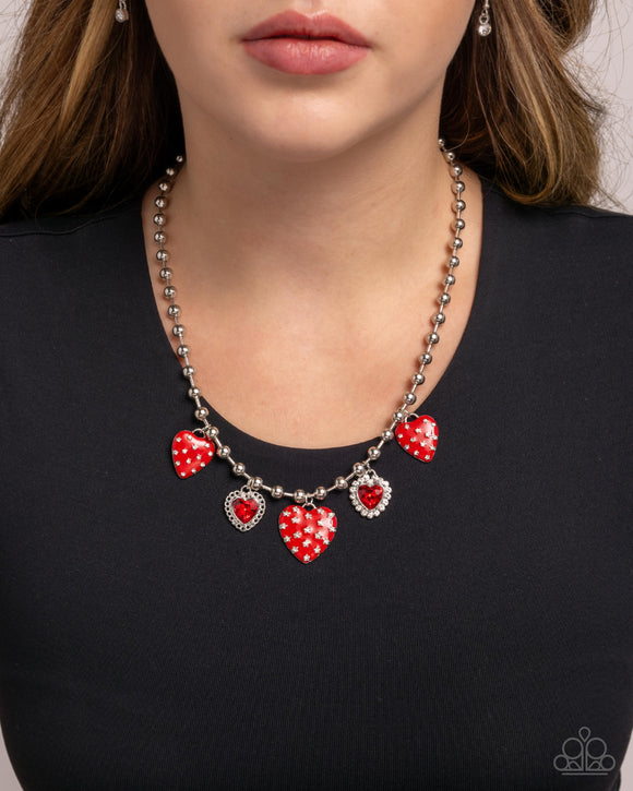 Paparazzi Mutual Affection - Red Necklace