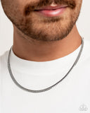 Paparazzi CURB the Peace - Silver Necklace