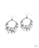 Paparazzi Exceptional Ease - White Earring