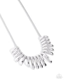Paparazzi Chasing Chic - Silver Necklace