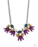 Paparazzi Folklore Flair - Purple Necklace