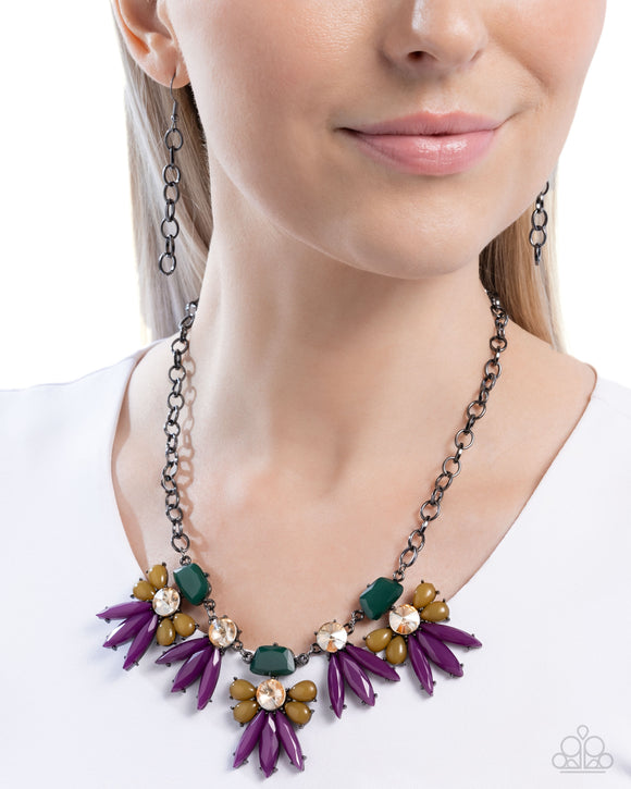 Paparazzi Folklore Flair - Purple Necklace