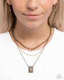 Paparazzi Loveable Layers - Brass Necklace