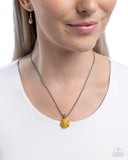 Paparazzi Throw a Softball - Yellow Necklace