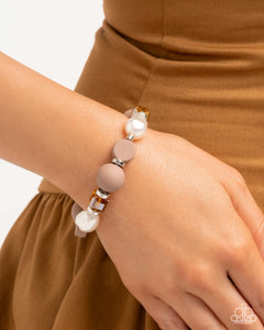 Paparazzi Like-Minded - Brown Bracelet