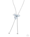 Paparazzi Bombshell Bow - Blue Necklace