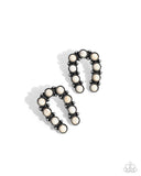 Paparazzi Wild West Wonder - White Earring