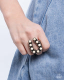 Paparazzi Wild West Whisper - White Ring