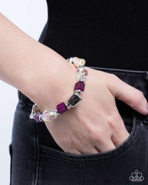 Paparazzi Frenetic Fantasy - Purple Bracelet