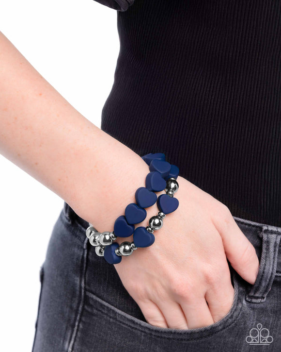 Paparazzi Malibu Moxie - Blue Bracelet