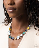 Paparazzi French Florals - Blue Necklace
