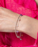 Paparazzi Free-Spirited Fondness - Purple Bracelet