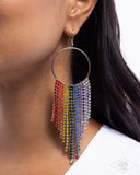 Paparazzi Streamlined Shimmer - Multi Earring