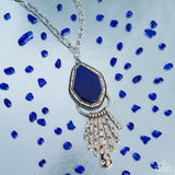 Paparazzi Stamped Statement - Blue Necklace