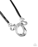 Paparazzi Apprehensive Accent - Silver Necklace