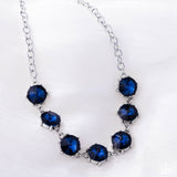 Paparazzi Drowning in Dazzle - Blue Necklace