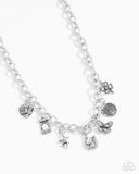 Paparazzi Good Luck To You - White Necklace