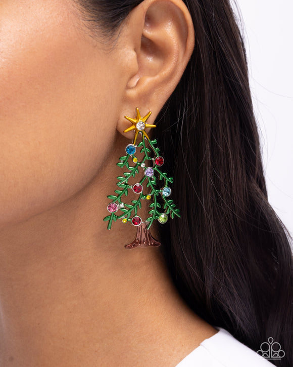 Paparazzi Christmas Credentials - Multi Earring