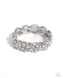 Paparazzi Were You Dazzled? - White Bracelet