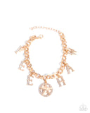 Paparazzi Yeehaw Yell - Gold Bracelet