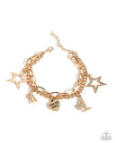 Paparazzi Team Spirit - Gold Bracelet